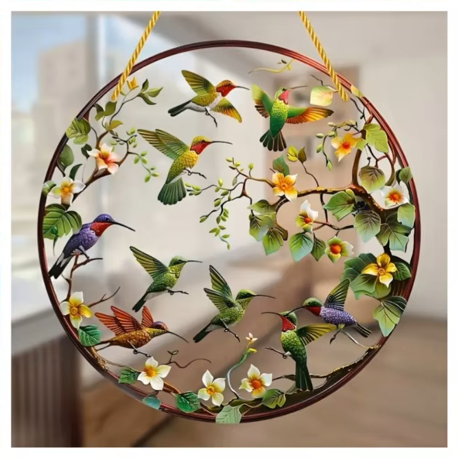 Fenster Hänge-Deko Kolibri