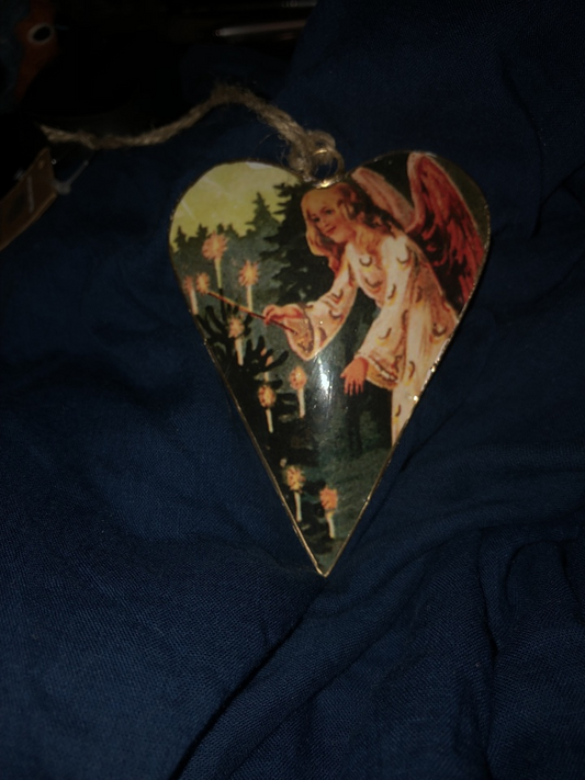 ausgefallene Weihnachtsdeko Blech - Engel 05