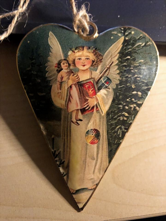 ausgefallene Weihnachtsdeko Blech - Engel 01
