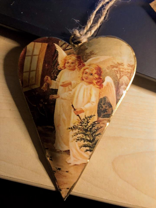 ausgefallene Weihnachtsdeko Blech - Engel 03