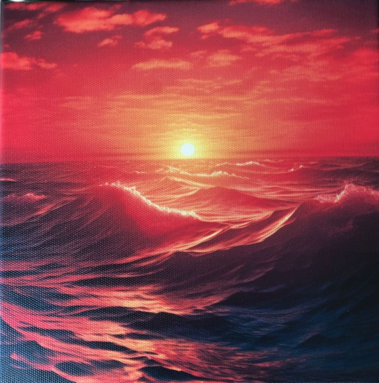 Sonnenuntergang auf See / sunset at sea