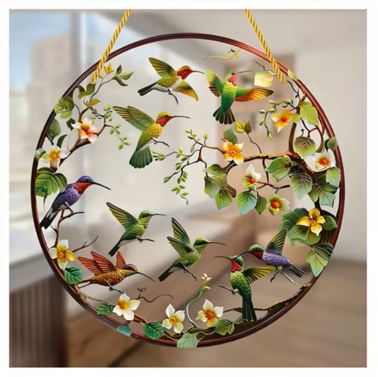 Fenster Hänge-Deko Kolibri